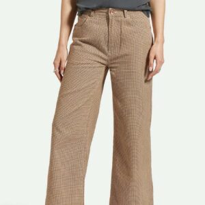 Margo Cropped 5-Pocket Pant - Whitecap/Pine Houndstooth